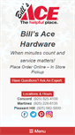 Mobile Screenshot of billsacehardware.com